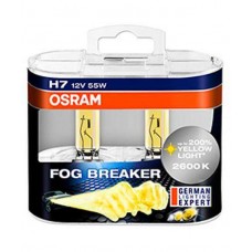 62210 FBR  EURO  12B H7 (55) PX26d +60% 2600K  (2шт) FOG BREAKER (yellow) OSRAM автолампа